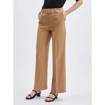 Orsay Světle hnědé dámské kalhoty s páskem - Dámské Orsay hnědá 2249967