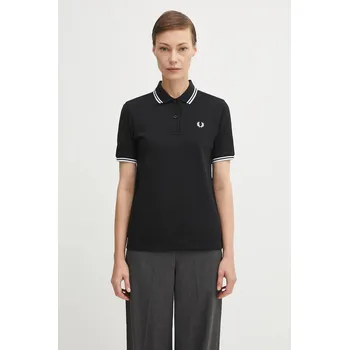 Pánské tričko Bavlněné polo tričko Fred Perry černá barva, G3600, 34, 99X