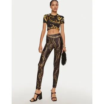 Pánské tričko Versace Jeans Couture T-Shirt 77HAH608 JS409 Černá Slim Fit S