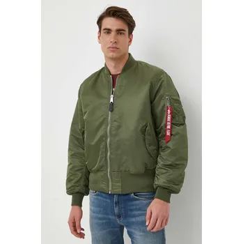 Pánský bomber Oboustranná bomber bunda Alpha Industries MA-1 100101.01 zelená 97X, vel. L