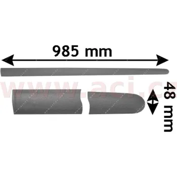Karosérie Ozdobná / ochranná lišta, dveře VAN WEZEL 5894424