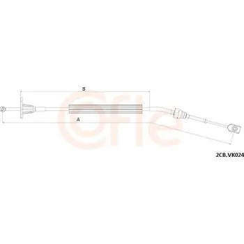 Tažné lanko, ruční převodovka COFLE 2CB.VK024