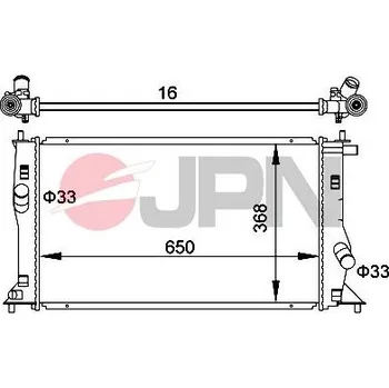 Motor automobilu Chladič, chlazení motoru JPN 60C9027-JPN
