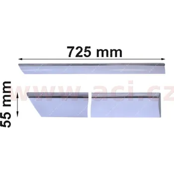 Lišta karosérie boční lišta zadních dveří s chromovým pruhem 4dv. L