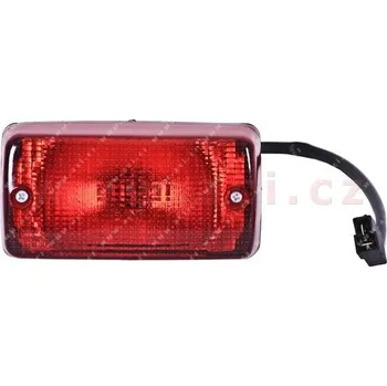 Mlhový světlomet zadní mlhovka obdélník 135x70 mm s kabelem (montáž na 2 šrouby)