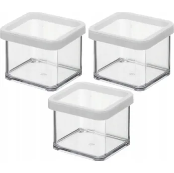 Dóza na potraviny ROTHO SADA 3 DÓZ NA POTRAVINY S YPKÉ SUROVINY 0,5L BÍLÁ LOFT