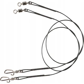 Rybářský háček Návazec Mikado Jaws Ocelový návazec ocel 15 kg 25 cm