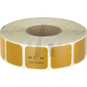 Páska reflexní žlutá čtverec 50mm 1KS=1M