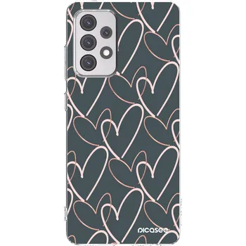 Pouzdro na mobilní telefon Picasee silikonový průhledný obal pro Samsung Galaxy A52 5G A525F - Hodně lásky