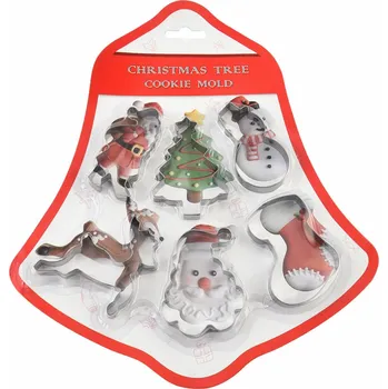 Vykrajovátko APT DA519 VÁNOČNÍ SADA FOREM NA LIŠTĚ, 6 DÍLŮ.