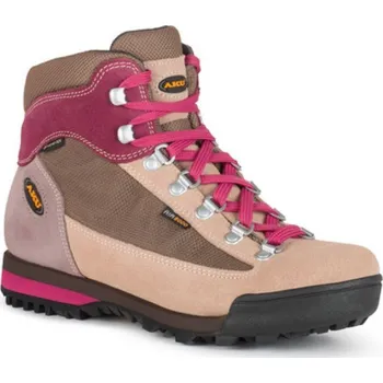 Pánská obuv AKU Ultralight Micro GTX - dámská kožená - hnědá/fialová Velikost: 38