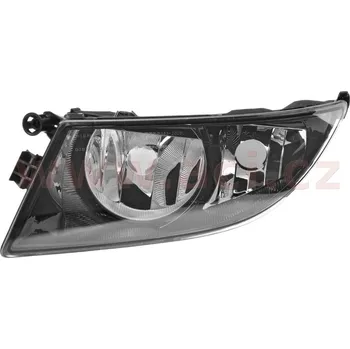 Mlhový světlomet přední mlhovka H8 (hranatá, černá) s denním svícením L