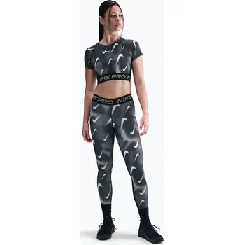 Dámské legíny Dámské tréninkové legíny Nike Pro Mid-Rise 7/8 black/white/white