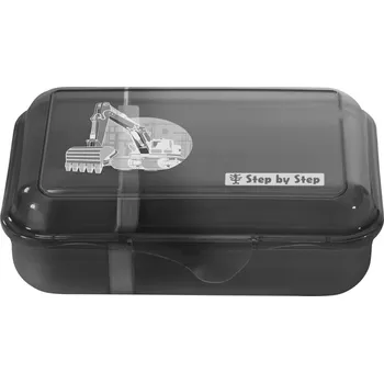 Svačinový box Krabička na svačinu Step by Step Bagger Rocco – černá