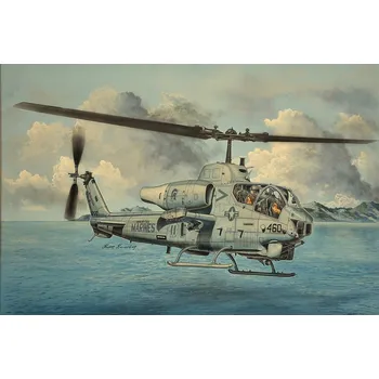 Plastikový model AH-1W Super Cobra (Turned Exhaust) - Trumpeter 05117