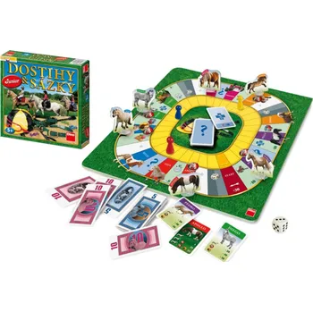 Desková hra Dino Dostihy a sázky junior společenská hra v krabici 29,5x29,5x4,5cm