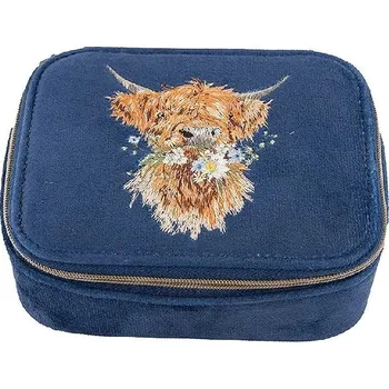 Šperkovnice Wrendale Designs Vyšívané cestovní pouzdro na šperky Kráva