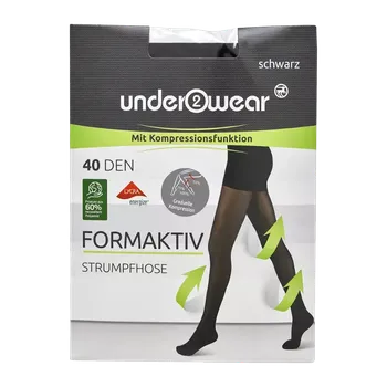 Dámské punčochy under2wear Punčochové kalhoty černé 40 DEN