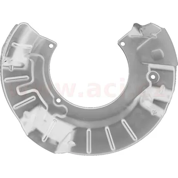 Brzdový kotouč Ochranný plech proti rozstřikování, brzdový kotouč VAN WEZEL 0502372