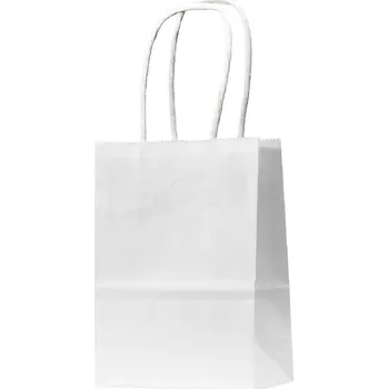 Dárková taška ARÔME HOME Dárková taška 11x6x15 cm, kraftový papír, bílá