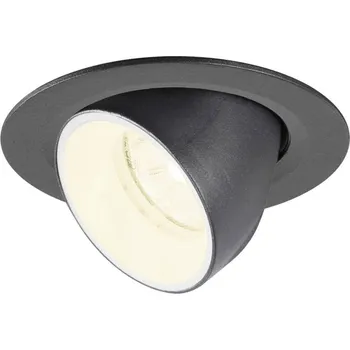 BIG WHITE (SLV) NUMINOS GIMBLE XS Stropní vestavné svítidlo, 4000 K, 20°, IP20, kulaté, černá / bílá 1010063