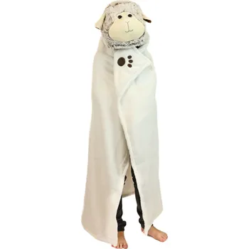 Hřejivá deka Cozy Noxxiez BL805-2 Ovečka - s kapucí se zvířátkem a tlapkovými kapsami 0.63000 Kg ELEKTRO Sklad1 6904969 (0.63000 Kg ELEKTRO Sklad1 6904969)