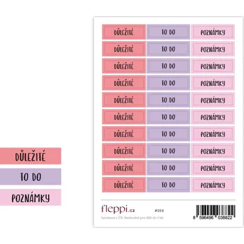 samolepka Fleppi Samolepky Praktické štítky 1