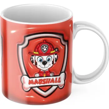 Plastový hrníček Tlapková patrola Marshall - Červená