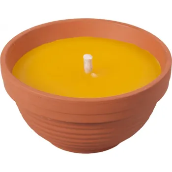 Svíčka Svíčka proti hmyzu CITRONELLA žardinka FLOWER 130g d9x5cm