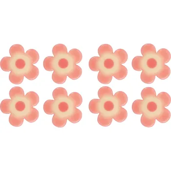 Čokoláda Günthart Růžové kytičky z bílé čokolády 8 ks