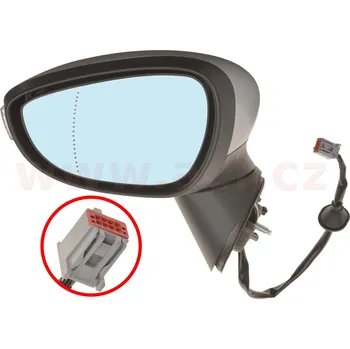 Auto zrcátko Vnější zpětné zrcátko VAN WEZEL 1801807