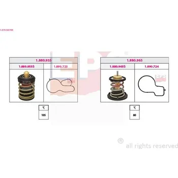 Automobilové těsnění Termostat, chladivo EPS 1.879.987KK