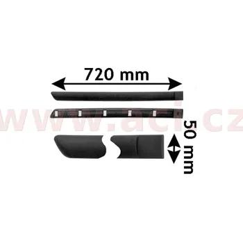 Lišta karosérie Ozdobná / ochranná lišta, dveře VAN WEZEL 3742426