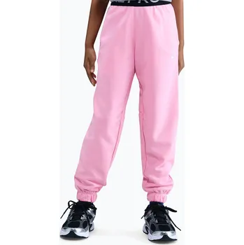 Dětské tepláky Nike Pro Fleece Dri-Fit med soft pink/med soft pink/black/white