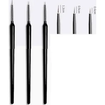 Kosmetický štětec APT DA412 SADA 3 DEKORACE ŠTĚTCŮ