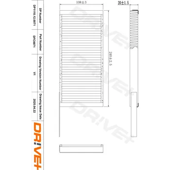 Ventilátor topení a klimatizace Kabinový (pylový) filtr DRIVE+ DP1110.12.0071