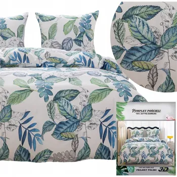 Povlečení Povlečení MARIA 2 povlaky na polštáře 70x80 sada 200x220 3 Č. saténové listy