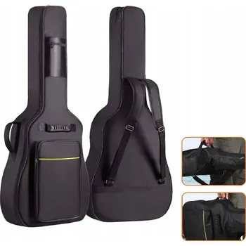 Strunný nástroj Vodotěsné pouzdro na KYTARU 41" popruhy nastavitelný popruh obal taška