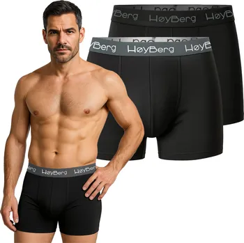 Pánské spodní prádlo HøyBerg - Pánské boxerky ve skandinávském stylu, 2 kusy v balení, Bavlna, velikost M