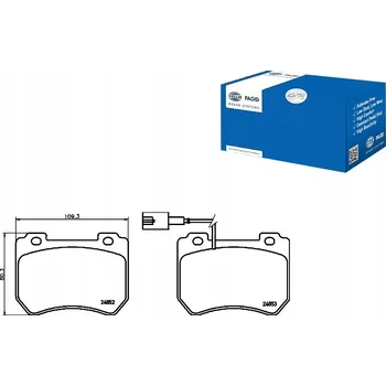 Brzdová destička Brzdové destičky HELLA 8DB 355 014-651