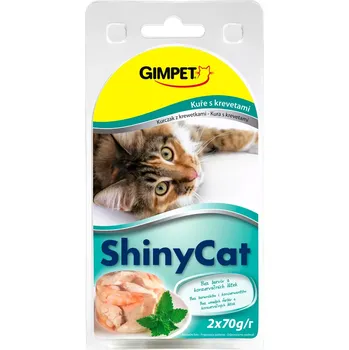 Krmivo pro kočku Gimpet ShinyCat krevety+kuřecí 2x70g