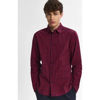 Pánská košile Kostkovaná košile - S - House - červené - 615HO-33X