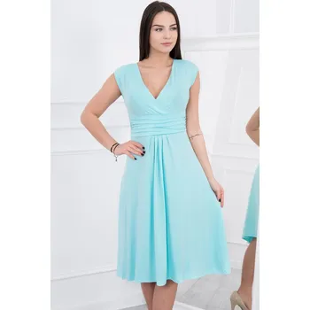 Dámské šaty Kesi 8288 Mátové šaty Barva: Tyrkysová, Velikost: 4XL