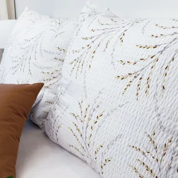 Povlak na dekorativní polštářek Krepový povlak na polštář - Vrba Zapínání: knoflík, Velikost polštáře: 40x40