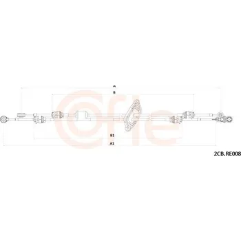 Tažné lanko, ruční převodovka COFLE 92.2CB.RE008