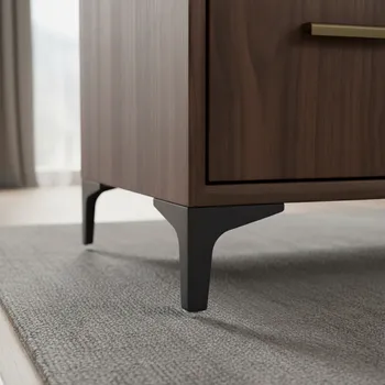 Nábytkové kování Interex Nábytková noha SANDER / Černá matná 100 mm