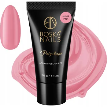 Lak na nehty Boska Akrylový Gel Polyshape 30g Odstín Cukrová Pink