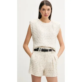 Dámská halenka Halenka s lněnou směsí IRO WP16XUNG béžová 01X, vel. 38