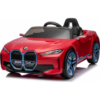 Dětské elektrovozidlo BMW i4 s 2.4G dálkovým ovládáním, náhon všech kol 4x4, lakované vínovou metalízou