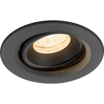 BIG WHITE (SLV) NUMINOS MOVE XS Stropní vestavné svítidlo, 2700 K, 20°, IP20, kulaté, černé 1009325